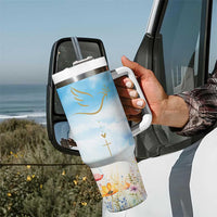 Christian Gifts For Women Tumbler With Handle Encouraging Bible Verse Cross His Grace Is Sufficient For Me