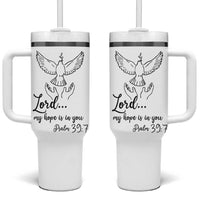 Christian Gifts Tumbler With Handle Bible Verse My Hope Is in You Psalm 39:7