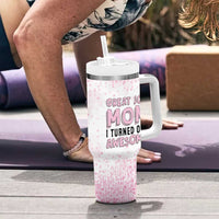 Funny Gifts For Mom Tumbler With Handle Great Job Mom I Turned Out Awesome Cute Present From Daughter Son