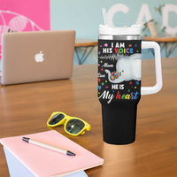 Autism Mom Gifts Tumbler With Handle Autistic Kid Parents Mothers Day Autism Awareness