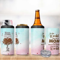 Mothers Day Mom Gifts 4 in 1 Can Cooler Tumbler Home is Where Mom Is
