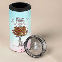 Mothers Day Mom Gifts 4 in 1 Can Cooler Tumbler Home is Where Mom Is