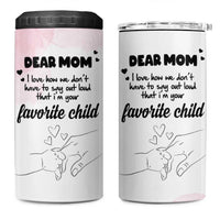 Mothers Day Gifts for Mom 4 in 1 Can Cooler Tumbler Mama I'm Your Favorite Child