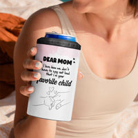 Mothers Day Gifts for Mom 4 in 1 Can Cooler Tumbler Mama I'm Your Favorite Child