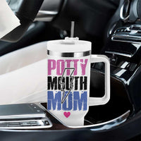 Funny Mom Birthday Gift Tumbler With Handle Potty Mouth Mom Valentines Mothers Day Present