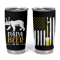 Gifts For Dad Father's Day Tumbler Cup Vintage Bear Deer Funny Beer Lovers American Flag - Wonder Print Shop