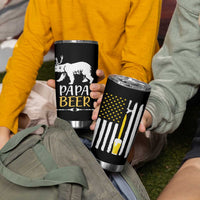 Gifts For Dad Father's Day Tumbler Cup Vintage Bear Deer Funny Beer Lovers American Flag - Wonder Print Shop