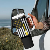 Gifts For Dad Father's Day Tumbler With Handle Vintage Bear Deer Funny Beer Lovers American Flag - Wonder Print Shop