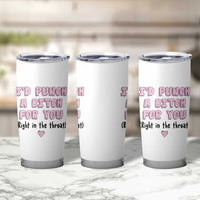 Funny Gifts for Mom BFF Tumbler Cup Id Punch A Bitch For You - Wonder Print Shop
