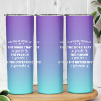 Thank You Gifts For Women Skinny Tumbler May You Be Proud Of The Work You Do Thanks Retirement Goodbye Farewell Gift