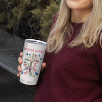 Pastor Wife Appreciation Gifts Tumbler Cup Pastors Wives Gifts Christian Flower Cross