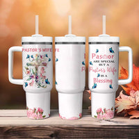Pastor Wife Appreciation Gifts Tumbler With Handle Pastors Wives Gifts Christian Flower Cross