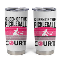 Pickleball Gifts For Women Tumbler Cup Queen Of The Court Pink Pickle Ball Lovers Player Coach