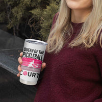 Pickleball Gifts For Women Tumbler Cup Queen Of The Court Pink Pickle Ball Lovers Player Coach