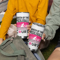 Pickleball Gifts For Women Tumbler Cup Queen Of The Court Pink Pickle Ball Lovers Player Coach