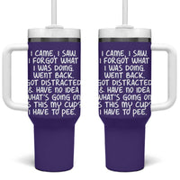 Funny Birthday Gifts For Women Tumbler With Handle I Came I Saw I Forgot Funny Senior Citizen Old People