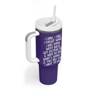 Funny Birthday Gifts For Women Tumbler With Handle I Came I Saw I Forgot Funny Senior Citizen Old People