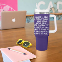 Funny Birthday Gifts For Women Tumbler With Handle I Came I Saw I Forgot Funny Senior Citizen Old People