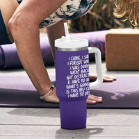 Funny Birthday Gifts For Women Tumbler With Handle I Came I Saw I Forgot Funny Senior Citizen Old People