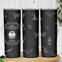 Witches Brew Coffee Co Iced Coffee Skinny Tumbler Hocus Gifts for Women Halloween Birthday - Wonder Print Shop