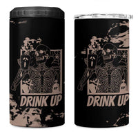 Skeleton Coffee 4 in 1 Can Cooler Tumbler Skull Skeleton Halloween Coffee Lover - Wonder Print Shop