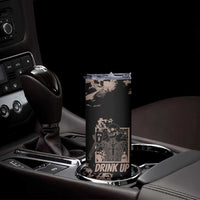 Skeleton Coffee Skinny Tumbler Skull Skeleton Halloween Coffee Lover - Wonder Print Shop