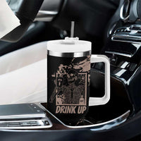 Skeleton Coffee Tumbler With Handle Skull Skeleton Halloween Coffee Lover - Wonder Print Shop