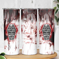 Horror Halloween Skinny Tumbler Move Over Hot Girl Summer It's Spooky Bitch Season - Wonder Print Shop