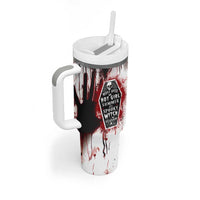 Horror Halloween Tumbler With Handle Move Over Hot Girl Summer It's Spooky Bitch Season - Wonder Print Shop