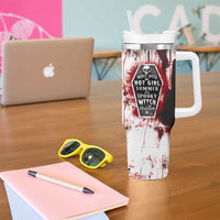 Horror Halloween Tumbler With Handle Move Over Hot Girl Summer It's Spooky Bitch Season - Wonder Print Shop