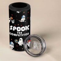 Halloween Spooky Sport Ghost 4 in 1 Can Cooler Tumbler - Wonder Print Shop