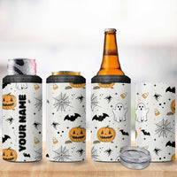 Personalized Cute Boo-Jee 4 in 1 Can Cooler Tumbler Custom Name Halloween Ghost Boujee Pumpkin Fall Cup Spooky Season Gift - Wonder Print Shop
