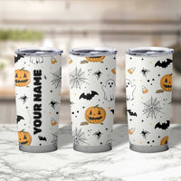 Personalized Cute Boo-Jee Tumbler Cup Custom Name Halloween Ghost Boujee Pumpkin Fall Cup Spooky Season Gift - Wonder Print Shop
