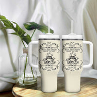 Witches Brew Coffee Co Iced Coffee Cup Tumbler With Handle Funny Witchy Vibes Spooky Decorations - Wonder Print Shop