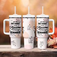 Inspirational Gifts for Her Tumbler With Handle Sometimes You Forget You're Awesome - Wonder Print Shop
