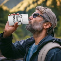 First Father's Day 4 in 1 Can Cooler Tumbler Great Dads Get Promoted To Grandpa - Wonder Print Shop