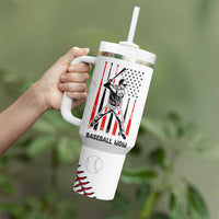 Baseball Mom Tumbler With Handle Leopard Print Mothers Day Birthday Gifts From Daughter Son