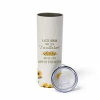 Retirement Gifts For Woman Skinny Tumbler Coworker Leaving A Wise Woman Once Said Im Outta Here Sunflower