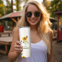 Retirement Gifts For Woman Skinny Tumbler Coworker Leaving A Wise Woman Once Said Im Outta Here Sunflower