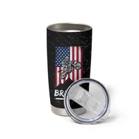 Braap Motocross Dirt Bike Tumbler Cup Braaap Vintage USA American Flag Vintage Bikers Club