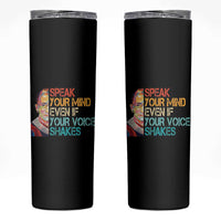 Ruth Bader Ginsburg RBG Quote Skinny Tumbler Speak Your Mind Even If Your Voice Shakes Feminist Gifts Women - Wonder Print Shop