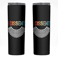 Ruth Bader Ginsburg Skinny Tumbler I Dissent Notorious RBG Quote Feminist Gifts Women - Wonder Print Shop