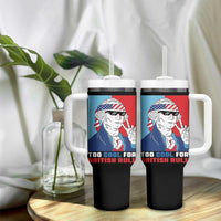 Too Cool For British Rule Tumbler With Handle Funny Patrotic 4th Of July Independence Day