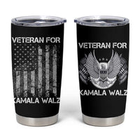 Veterans For Harris Walz 2024 Election Tumbler Cup American Flag Eagle Uncle Grandpa Dad Gifts - Wonder Print Shop