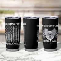 Veterans For Harris Walz 2024 Election Tumbler Cup American Flag Eagle Uncle Grandpa Dad Gifts - Wonder Print Shop