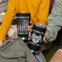 Veterans For Harris Walz 2024 Election Tumbler Cup American Flag Eagle Uncle Grandpa Dad Gifts - Wonder Print Shop