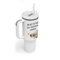 Retirement Gifts For Grandma Tumbler With Handle Im Not Retired Full Time Grandma