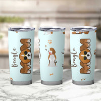 Beagle Dog Mom Tumbler Cup Funny Dog Lover Mothers Day Gifts
