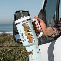 Beagle Dog Mom Tumbler With Handle Funny Dog Lover Mothers Day Gifts