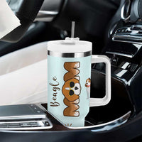 Beagle Dog Mom Tumbler With Handle Funny Dog Lover Mothers Day Gifts